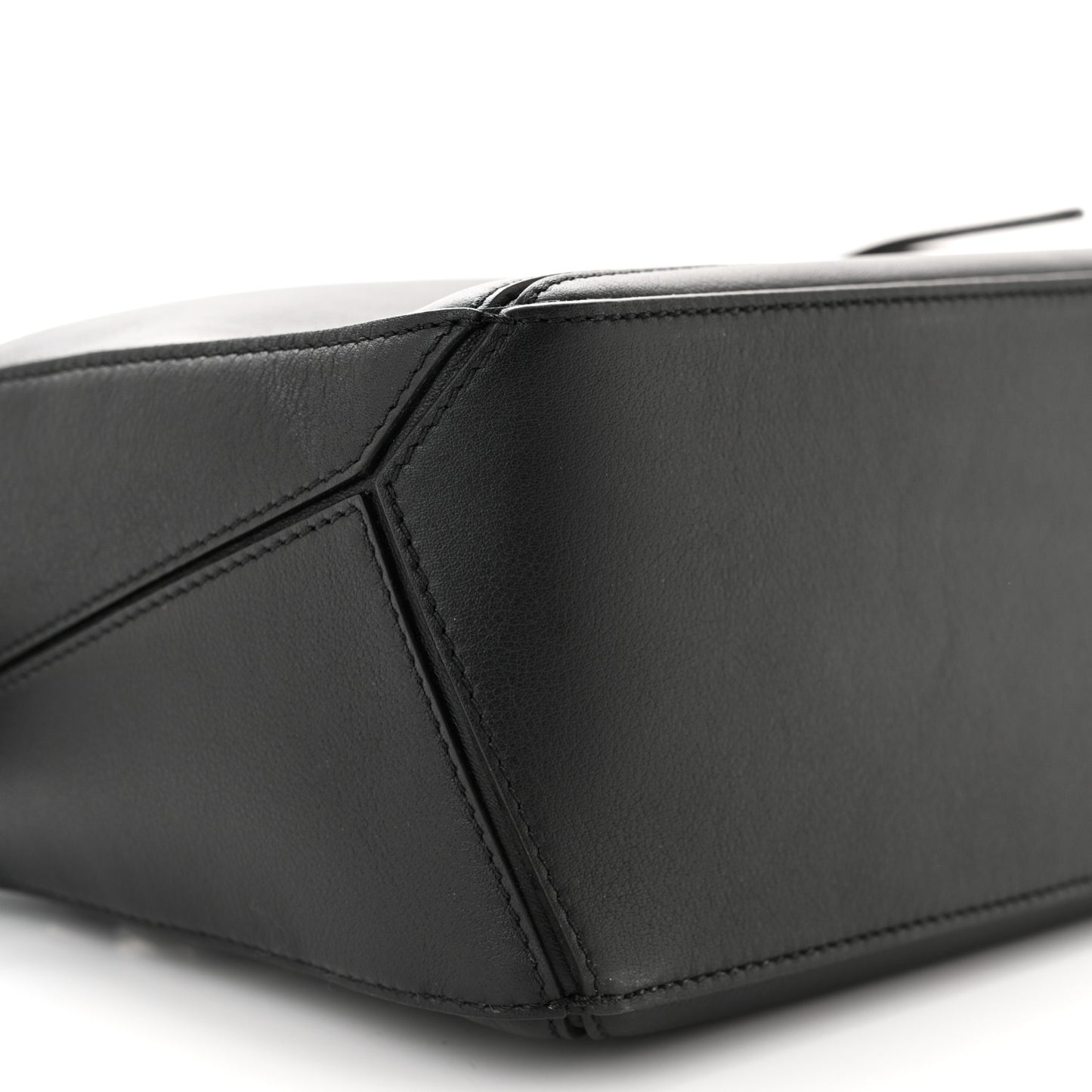 Calfskin Small Puzzle Bag Black