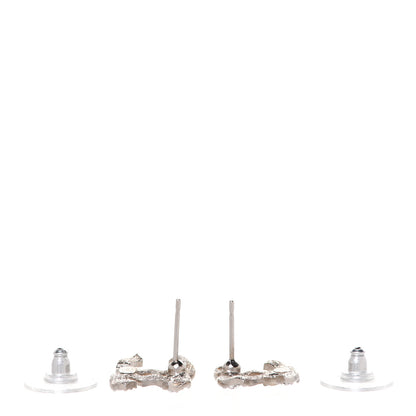 Chanel Crystal Large CC Earrings Silver 3 of 5