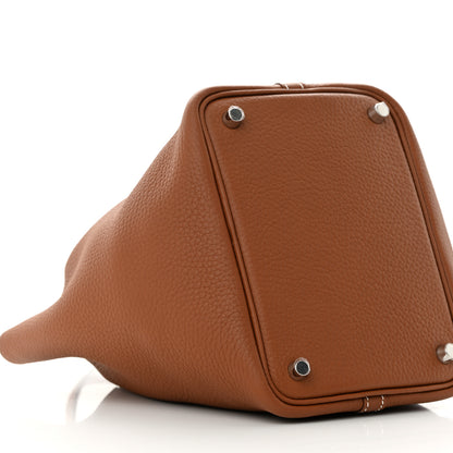 Hermes Taurillon Clemence Picotin Lock 18 PM Gold 9 of 13