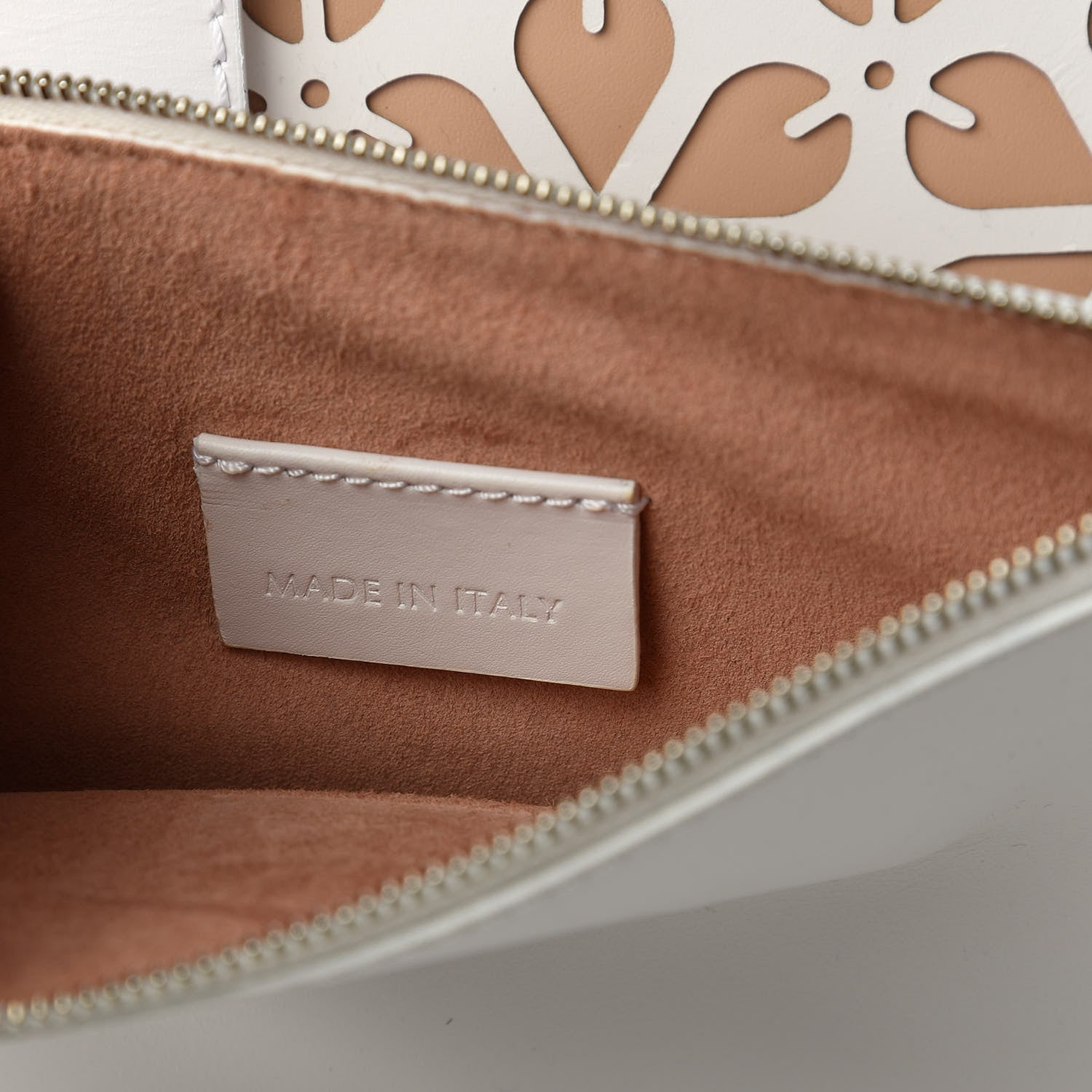 Alexander McQueen Laser Cut Calfskin Medium Legend Tote Nude 8 of 11