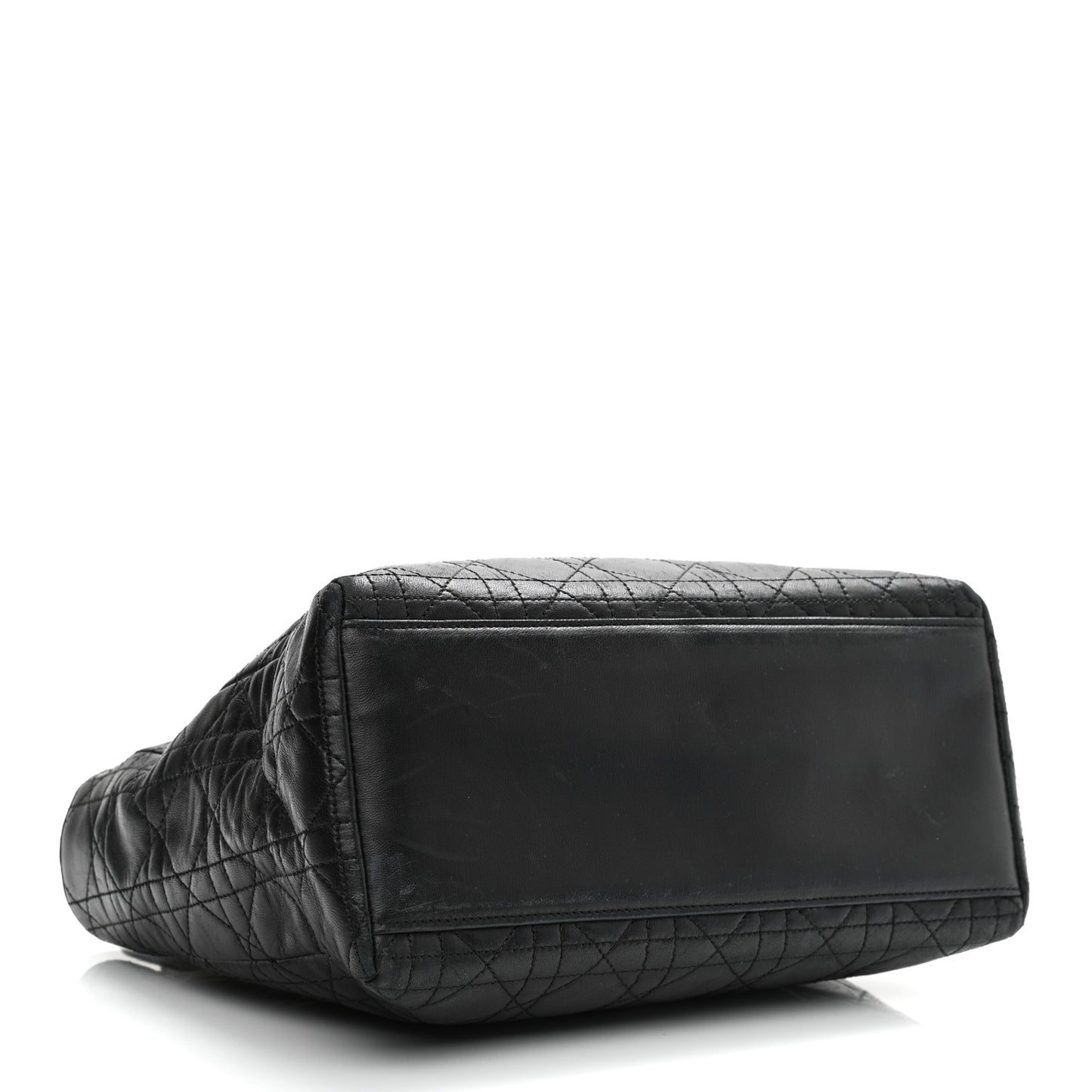 Lambskin Cannage Medium Lady Dior Black