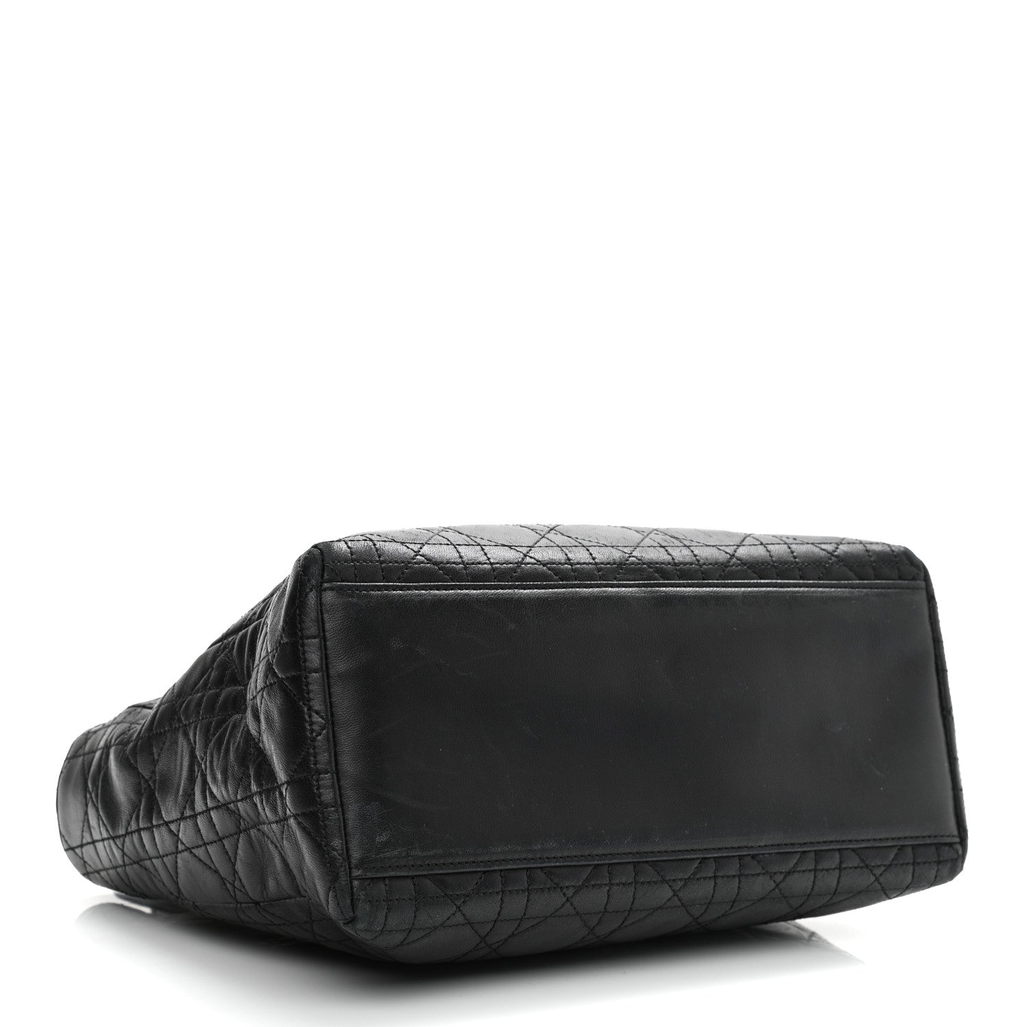 Christian Dior Lambskin Cannage Medium Lady Dior Black 4 of 13