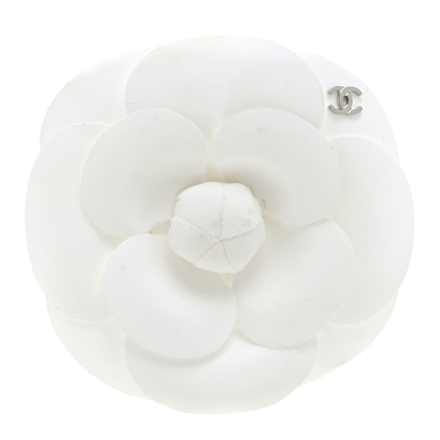 Chanel Canvas Camellia Pin Brooch Ivory 1 of 3