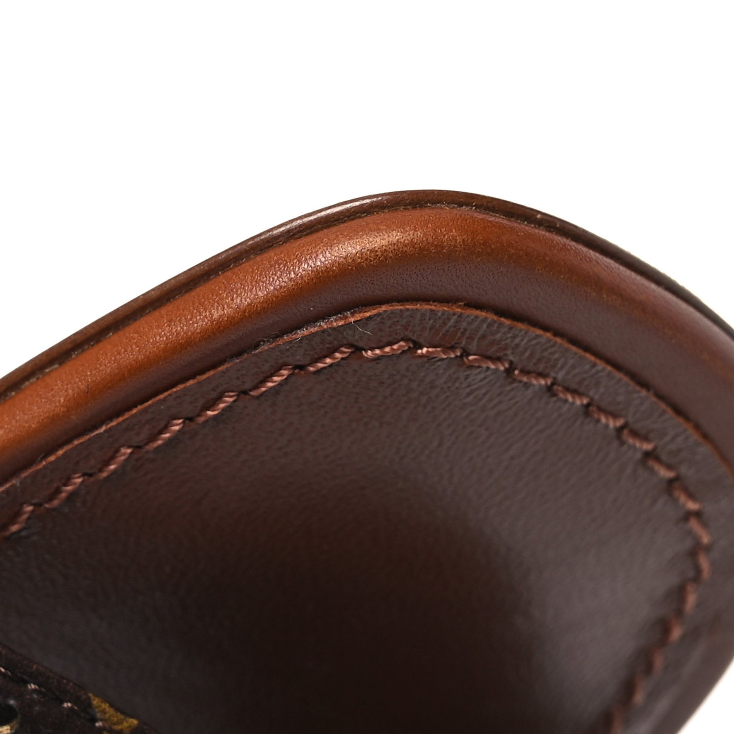 Calfskin Perforated Monogram Silhouette Sandals 35 Gold