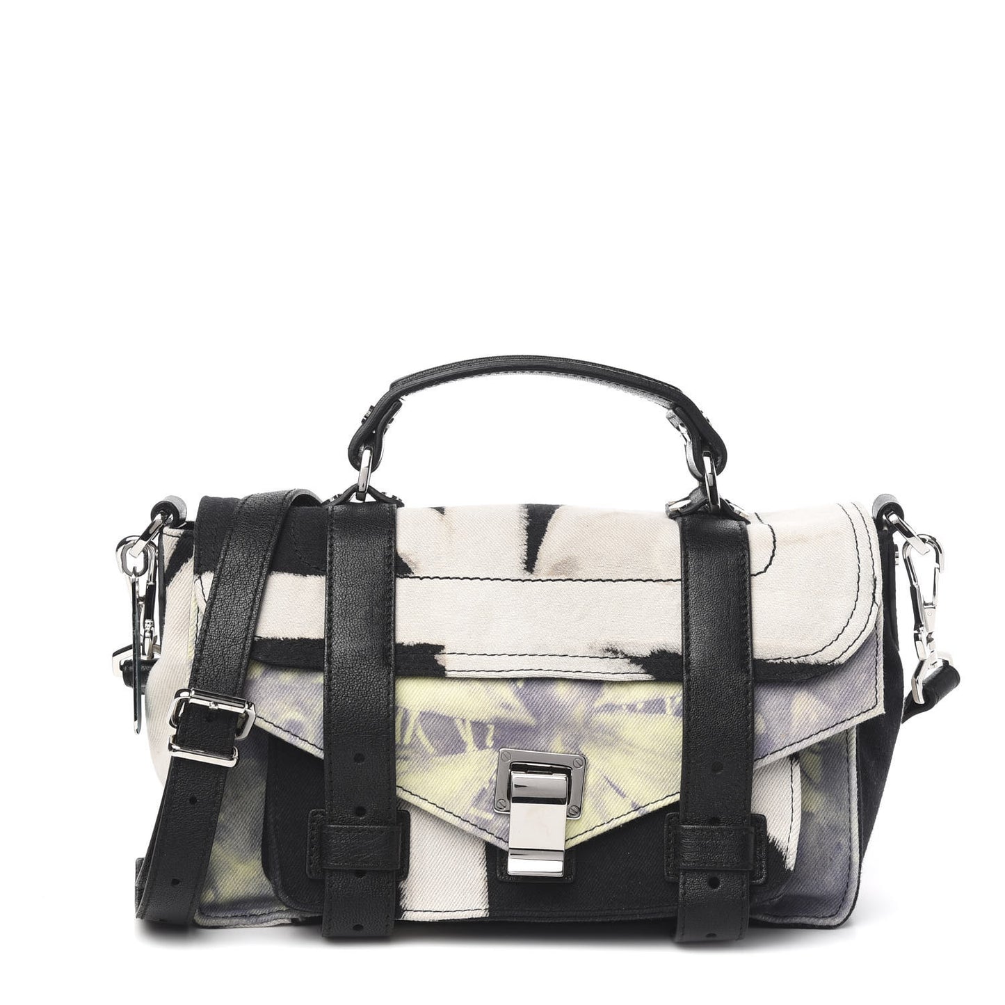 Canvas Tie Dye Tiny PS1 Satchel Black Multicolor