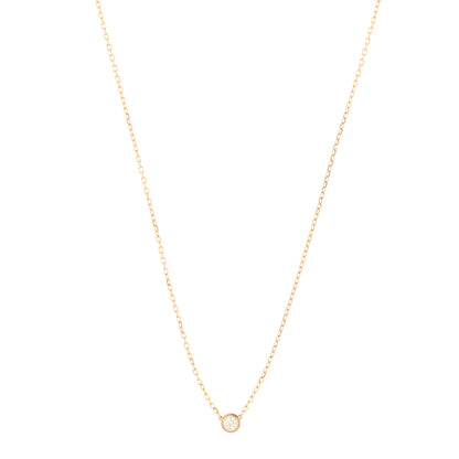 Cartier 18K Yellow Gold Diamond SM D'Amour Pendant Necklace 1 of 6