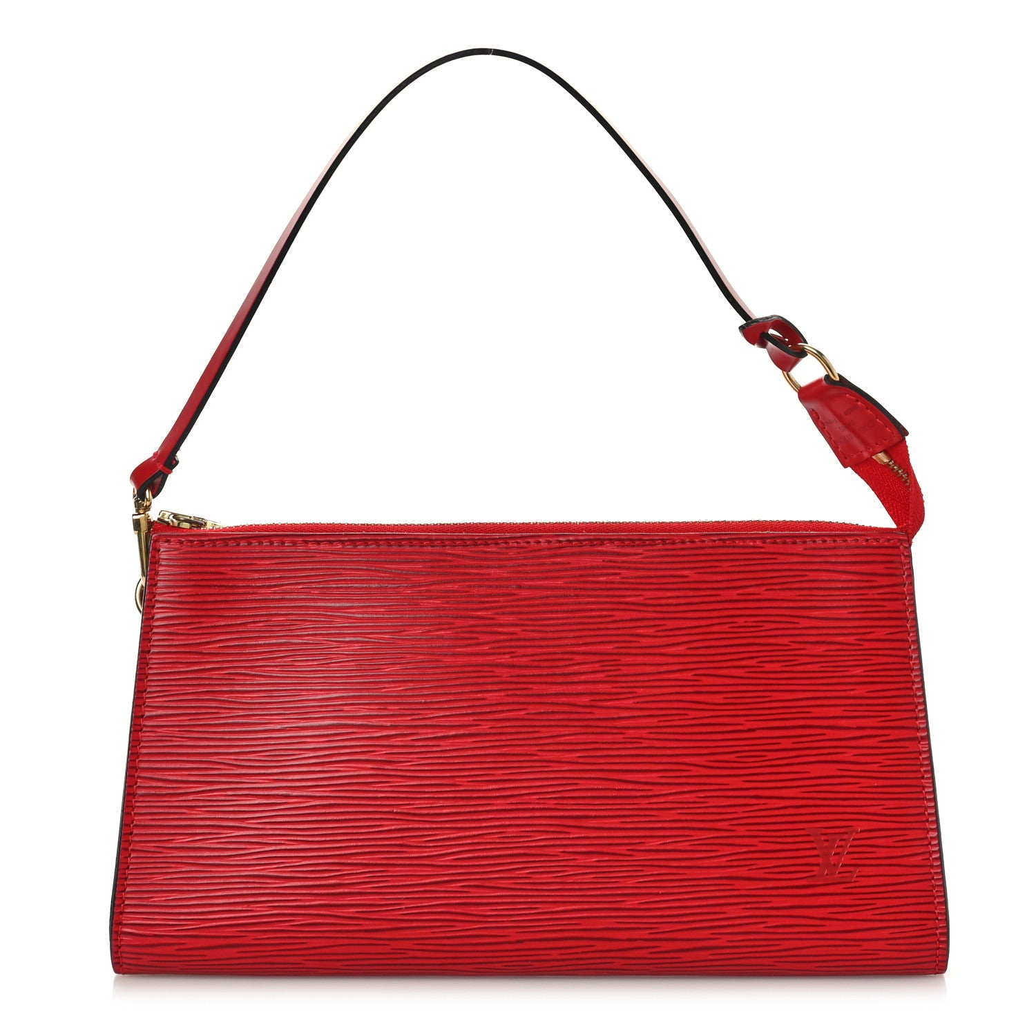 Louis Vuitton Epi Pochette Accessories 24 Castillan Red 1 of 9