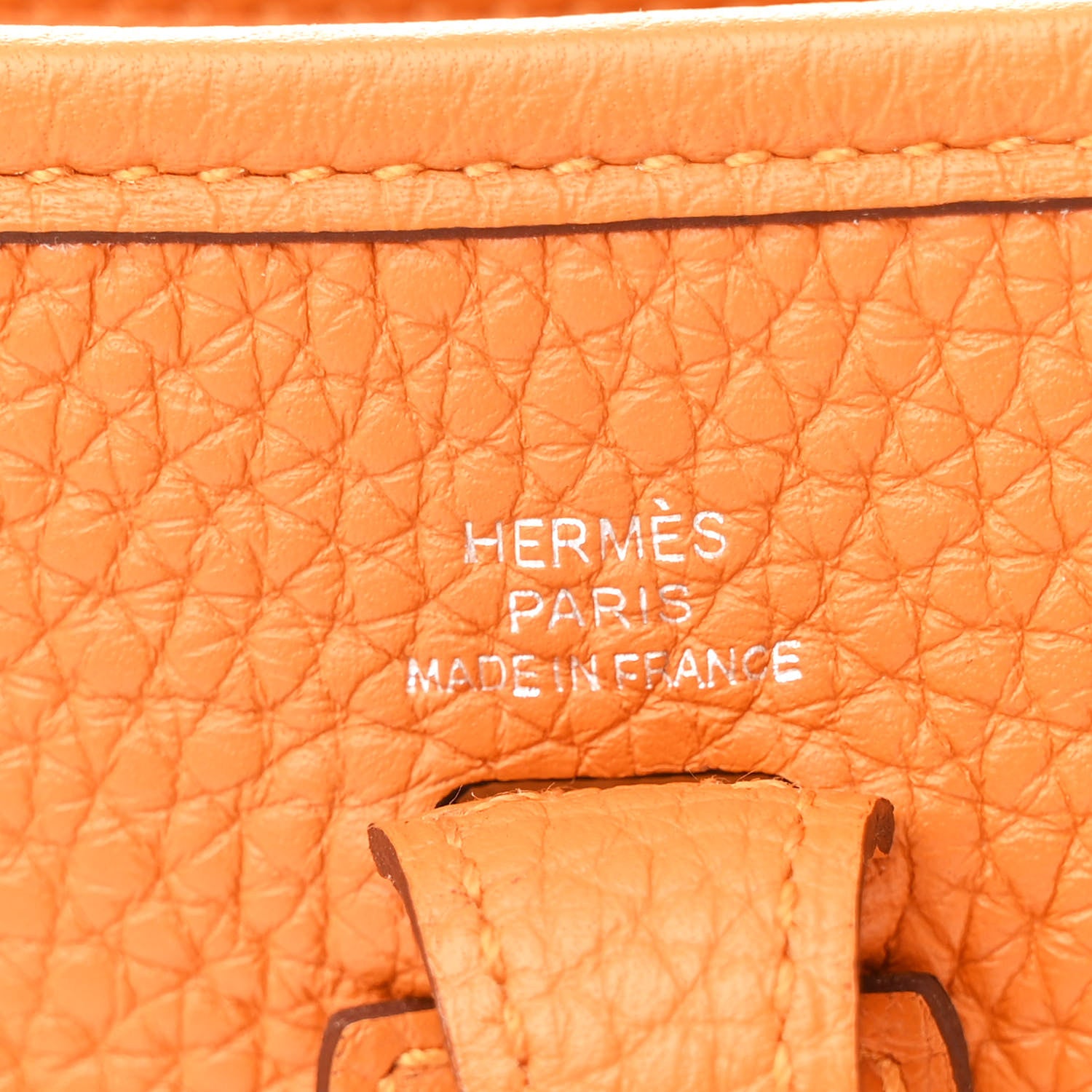 Hermes Taurillon Clemence Evelyne TPM Abricot 6 of 12