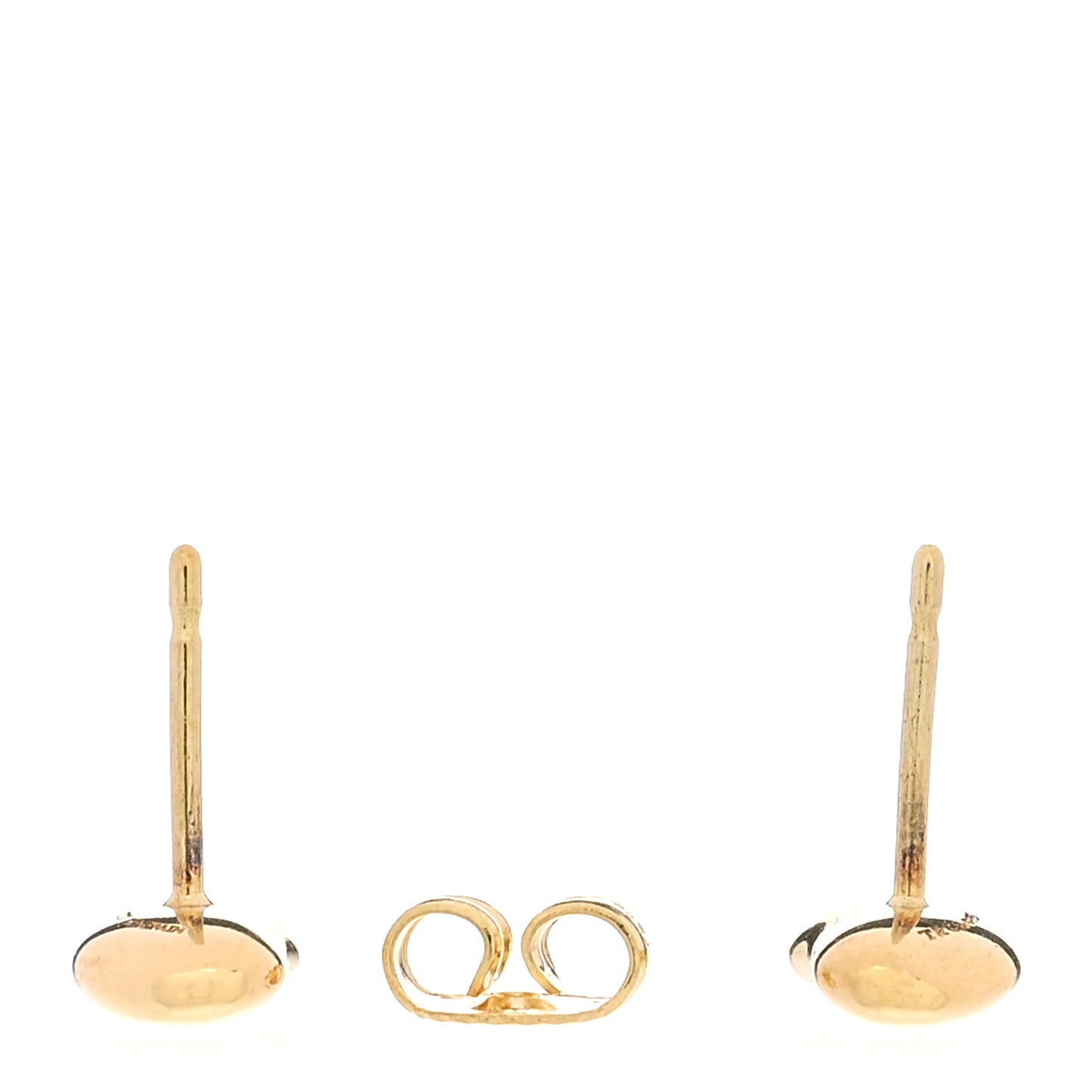 18K Yellow Gold 9mm Elsa Peretti Bean Earrings