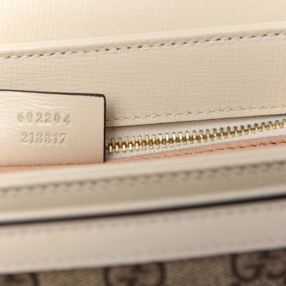 Gucci GG Supreme Monogram Horsebit 1955 Shoulder Bag Beige Mystic White 9 of 11
