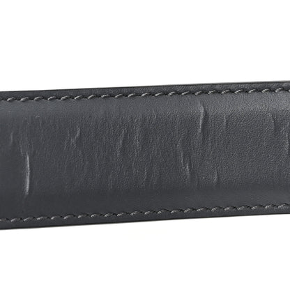 Gucci Selleria Calfskin GG Supreme Monogram Reversible Belt 95 38 Graphite Grey Black 5 of 5