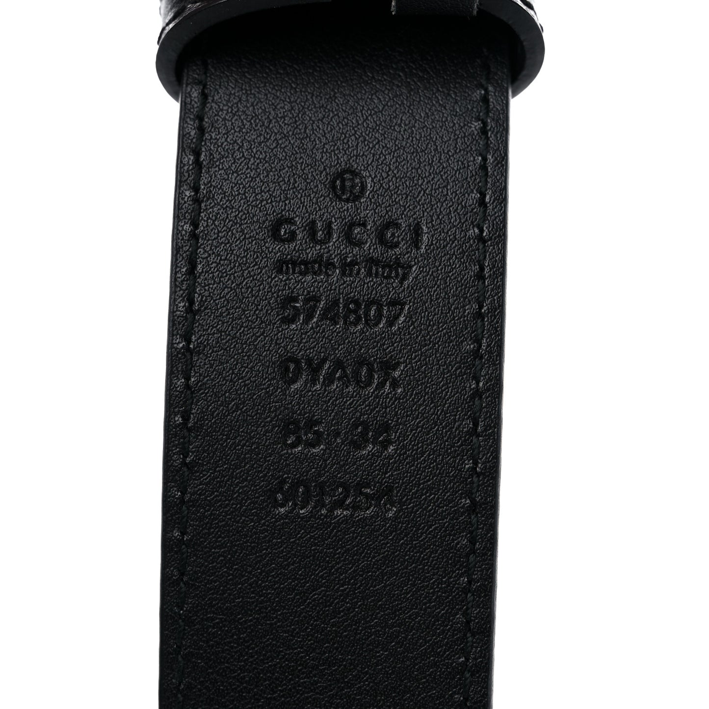 Plutone Calfskin Interlocking G 30mm Belt 85 34 Black