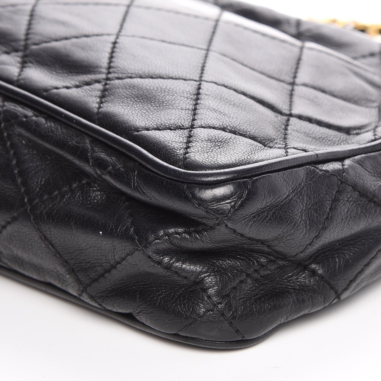 Chanel Lambskin Quilted Tassel Camera Case Black 10 of 11