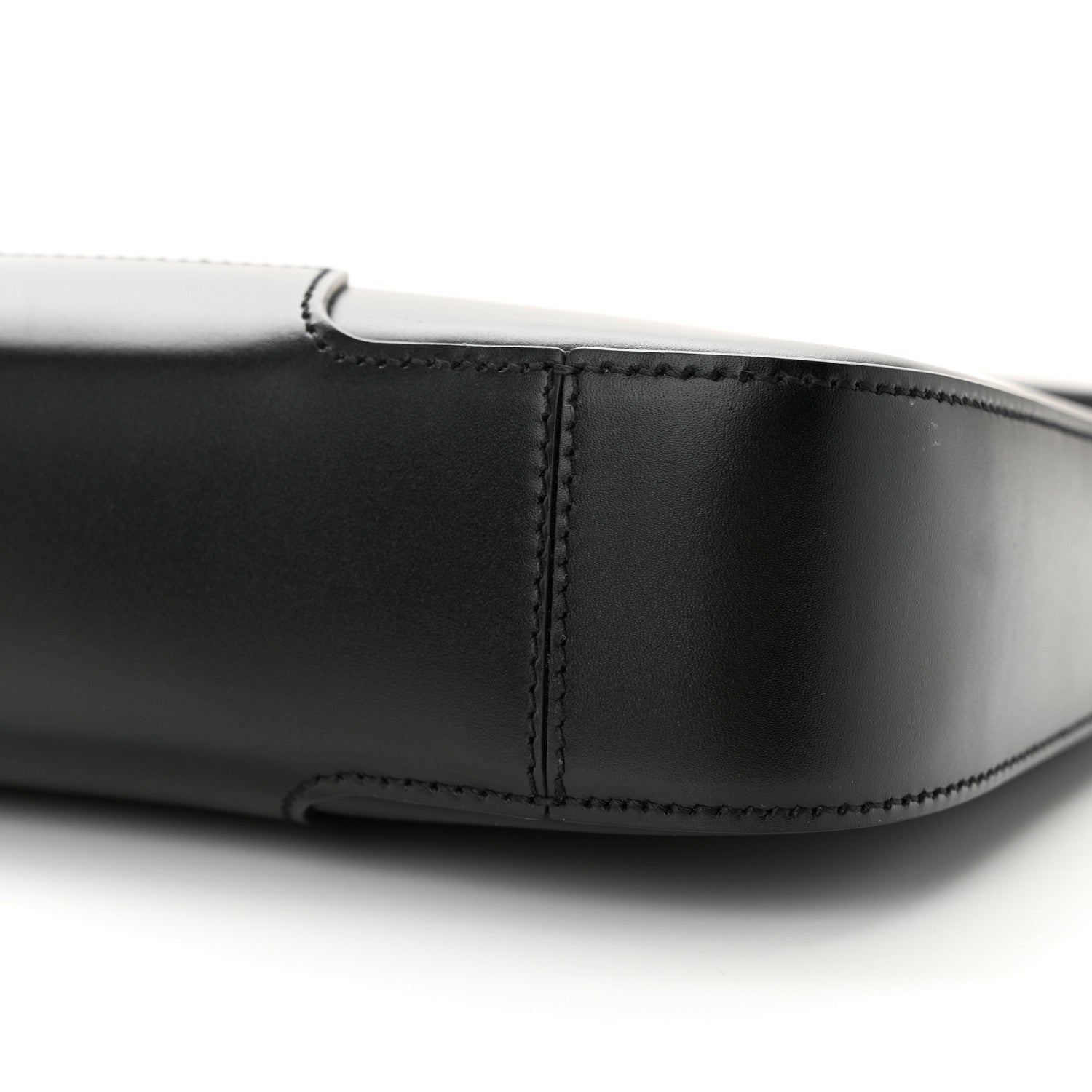 Burberry Smooth Calfskin TB Shoulder Bag Black 9 of 10