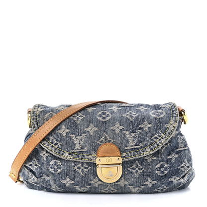 Louis Vuitton Monogram Denim Mini Pleaty Blue 1 of 8