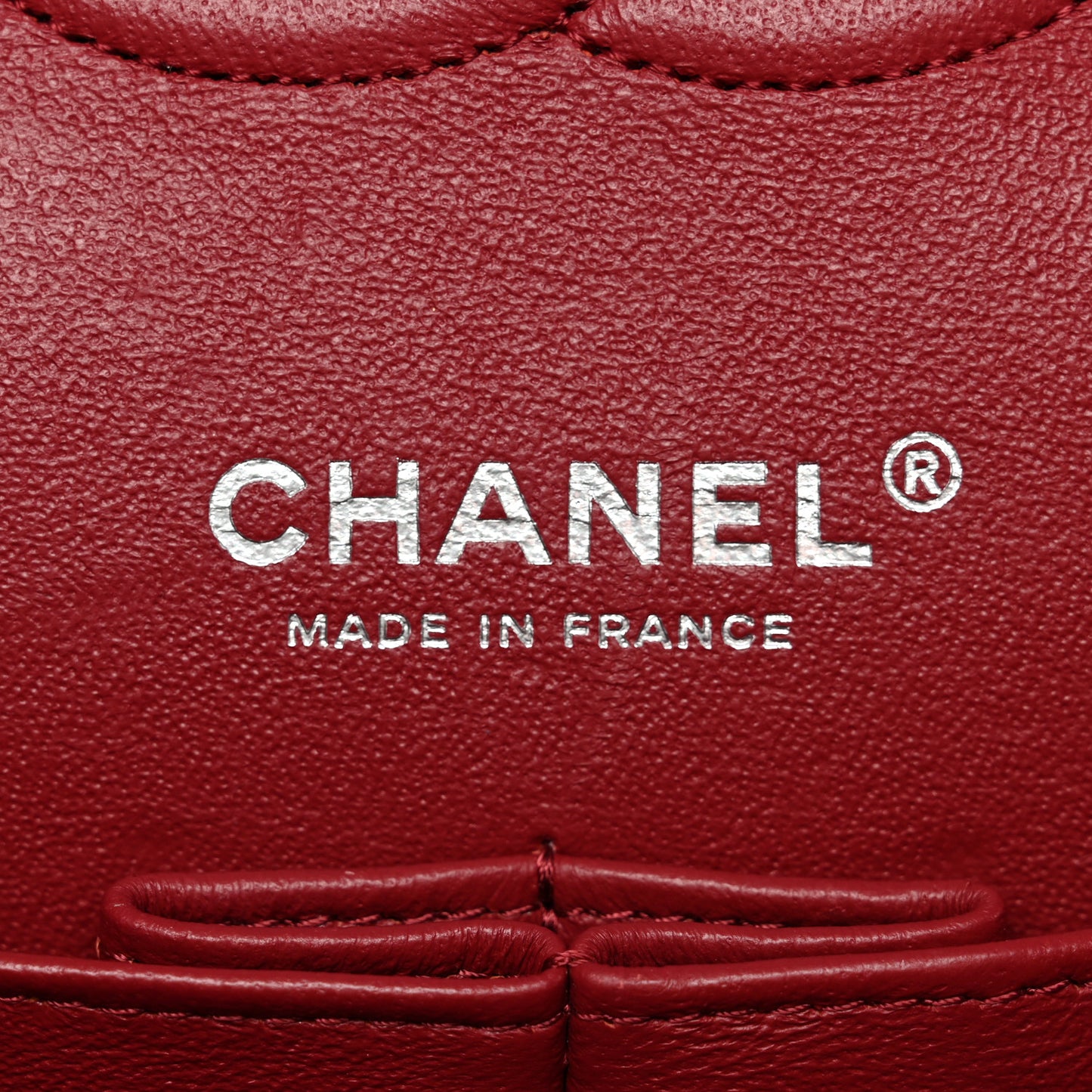 Caviar Quilted Medium Double Flap Red