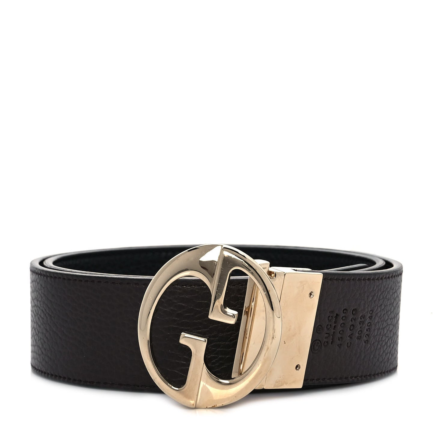 Dollar Calfskin 1973 Reversible Belt 80 32 Black Testa di Moro