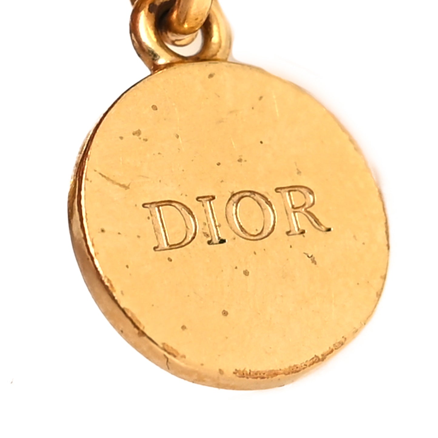 Brass CD Icon Chain Bracelet Gold