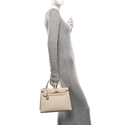 Hermes Epsom Kelly Sellier 28 Craie 2 of 16