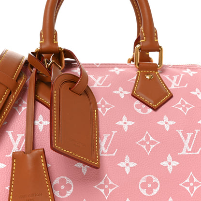 Louis Vuitton Calfskin Monogram Speedy P9 Bandouliere 25 Pink Sakura 8 of 11
