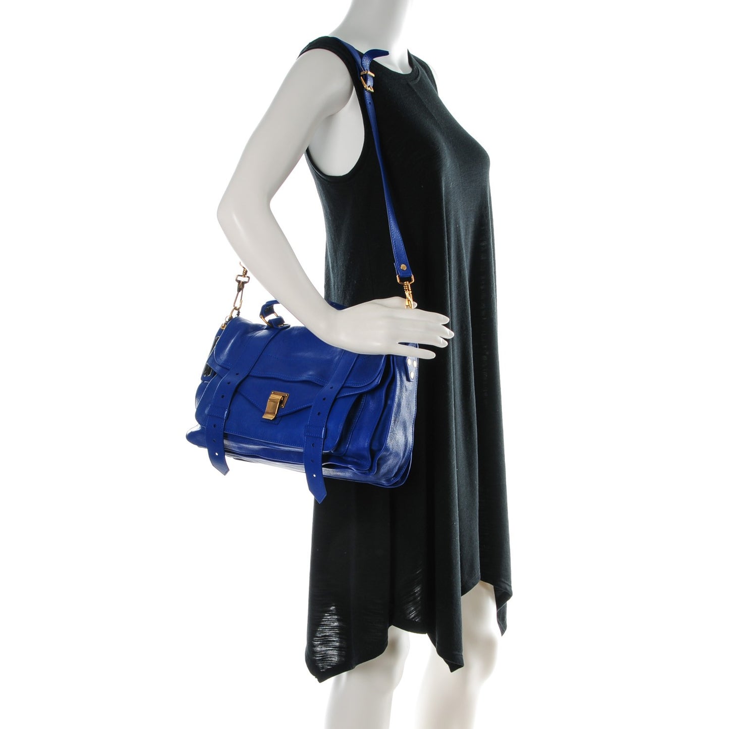 Lambskin Medium PS1 Satchel Royal Blue