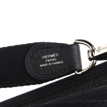 Hermes Taurillon Clemence Evelyne TPM Black 7 of 10