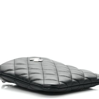 Chanel Lambskin Quilted Crossbody Bag Black 9 of 10
