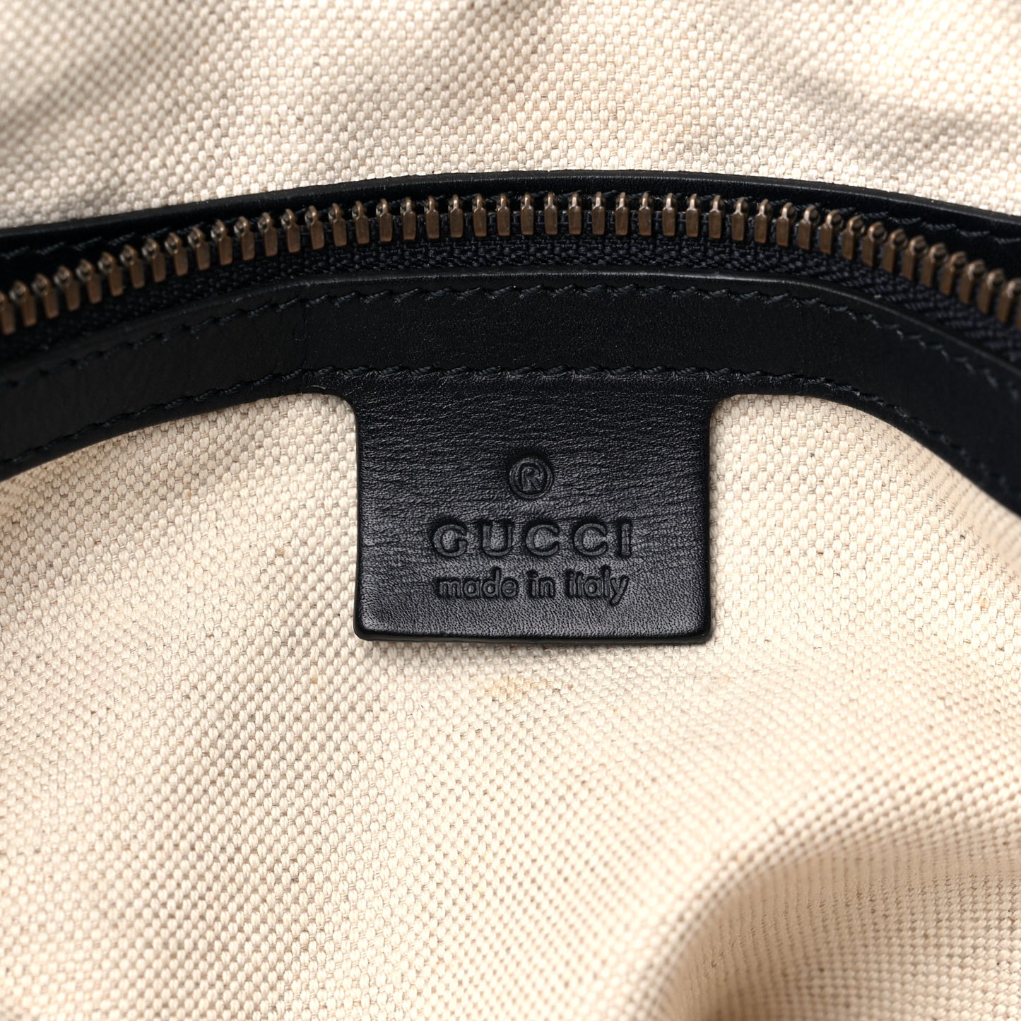 Cotton Canvas Stripe Logo Mens Tote White Black