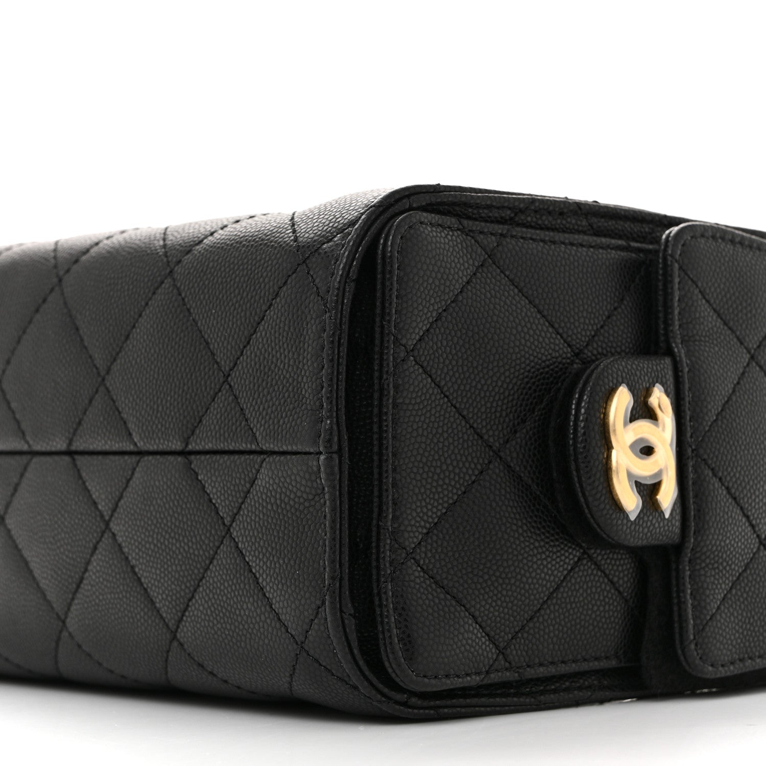 Chanel Caviar Quilted Mini Chanel 25 Handbag Black 10 of 12