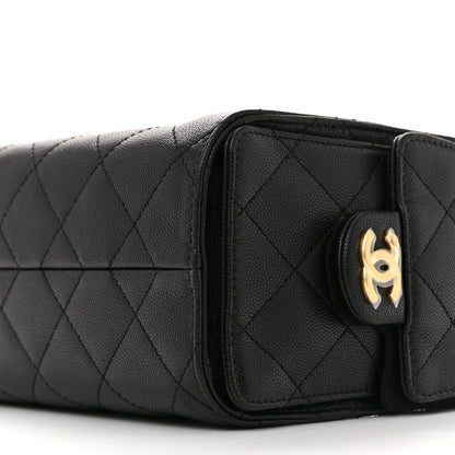 Chanel Caviar Quilted Mini Chanel 25 Handbag Black 10 of 12
