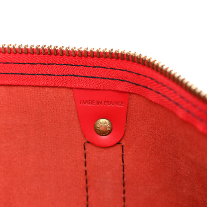 Louis Vuitton Epi Keepall 55 Castillan Red 5 of 16