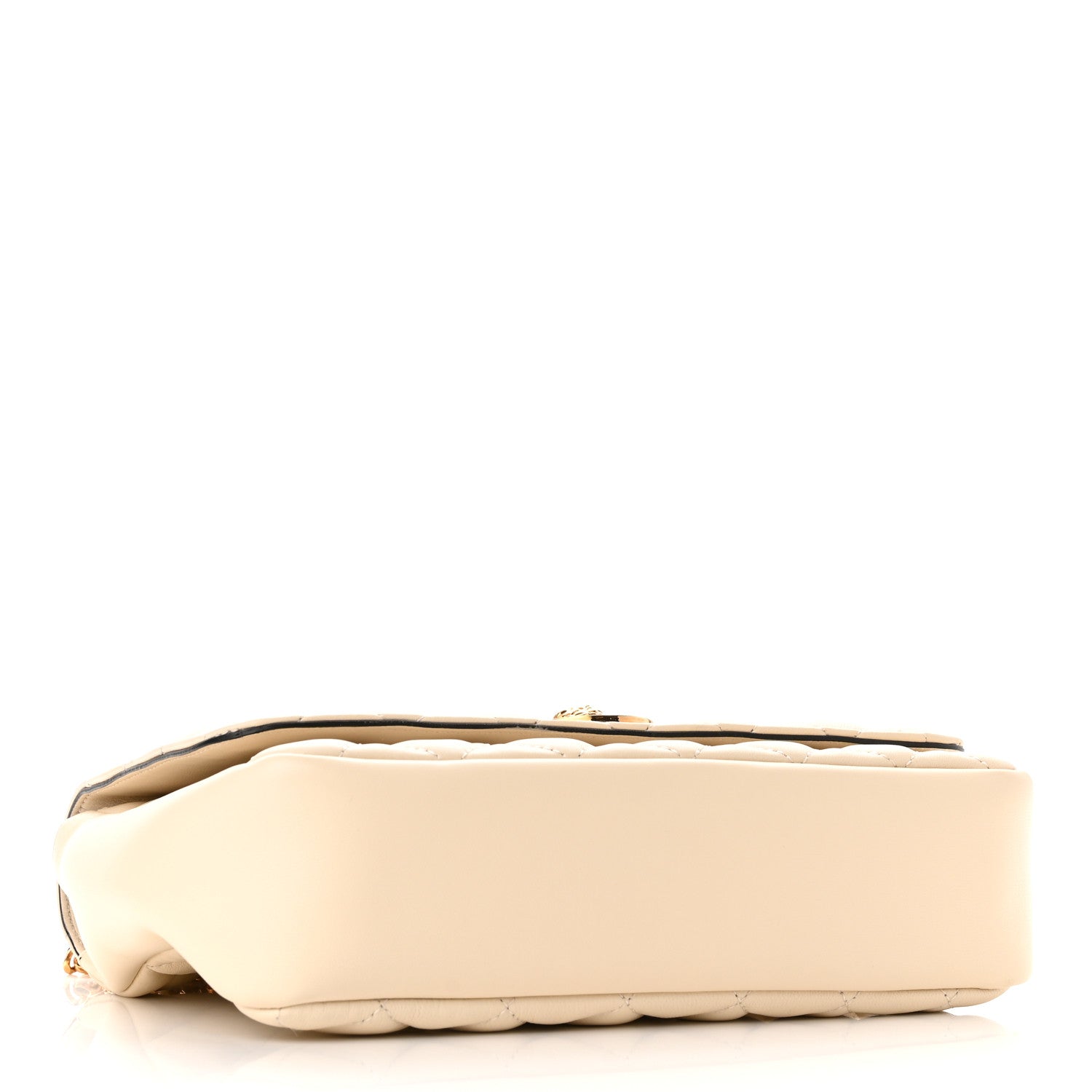 Versace Nappa Quilted Medusa Chain Crossbody Beige 4 of 13