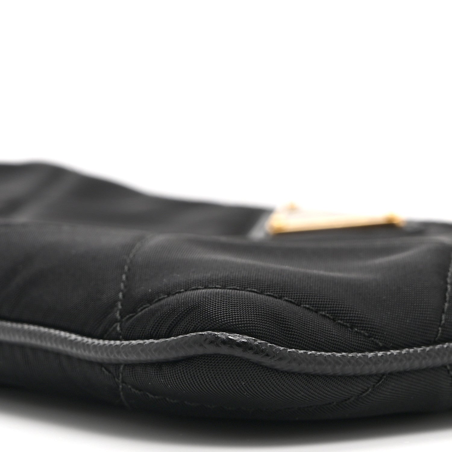 Prada Re-Nylon Tessuto Impuntu Quilted Re-Edition 1995 Chaine Pouch Black 19 of 19