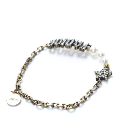 Christian Dior Metal Crystal Pearl J'Adior Bracelet Gold 3 of 5