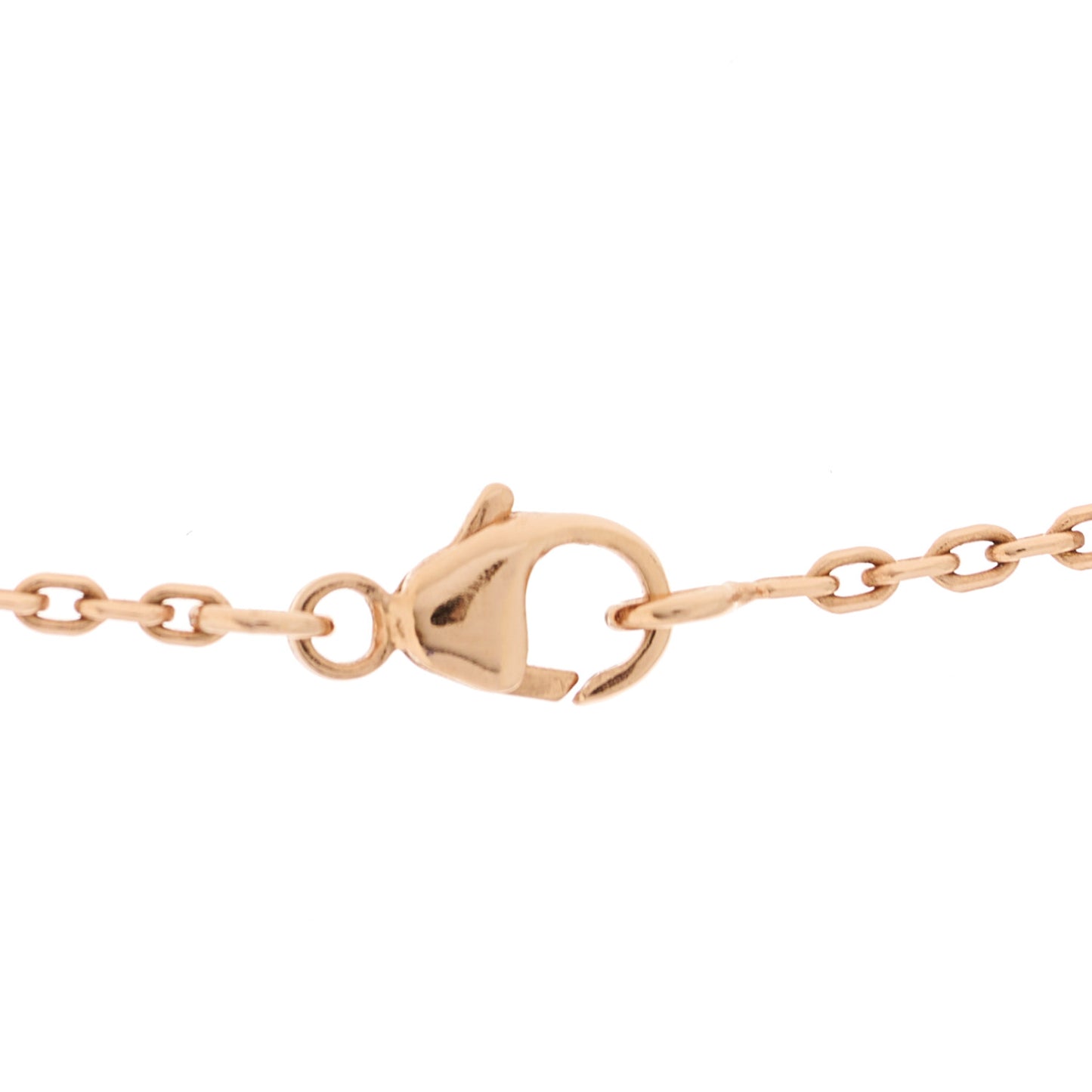 Rose Gold Mini Pop H Pendant Necklace Lilas