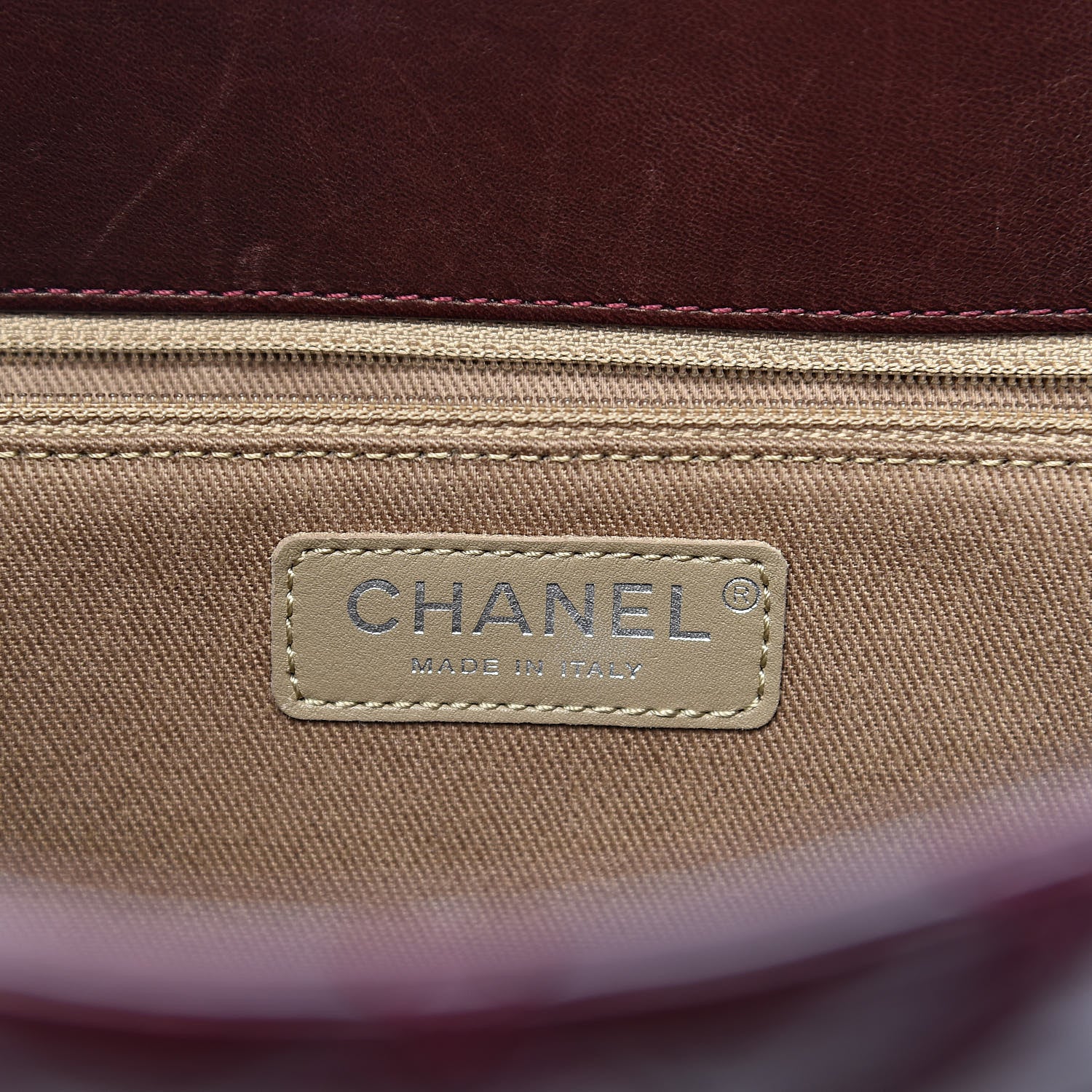 Chanel Patent Quilted Reissue 2.55 Tote Burgundy 7 of 14