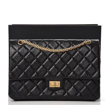Chanel Aged Calfskin Quilted 2.55 Reissue 226 Flap Black 9 of 9