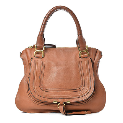 Chloe Calfskin Medium Marcie Satchel Tan 1 of 23