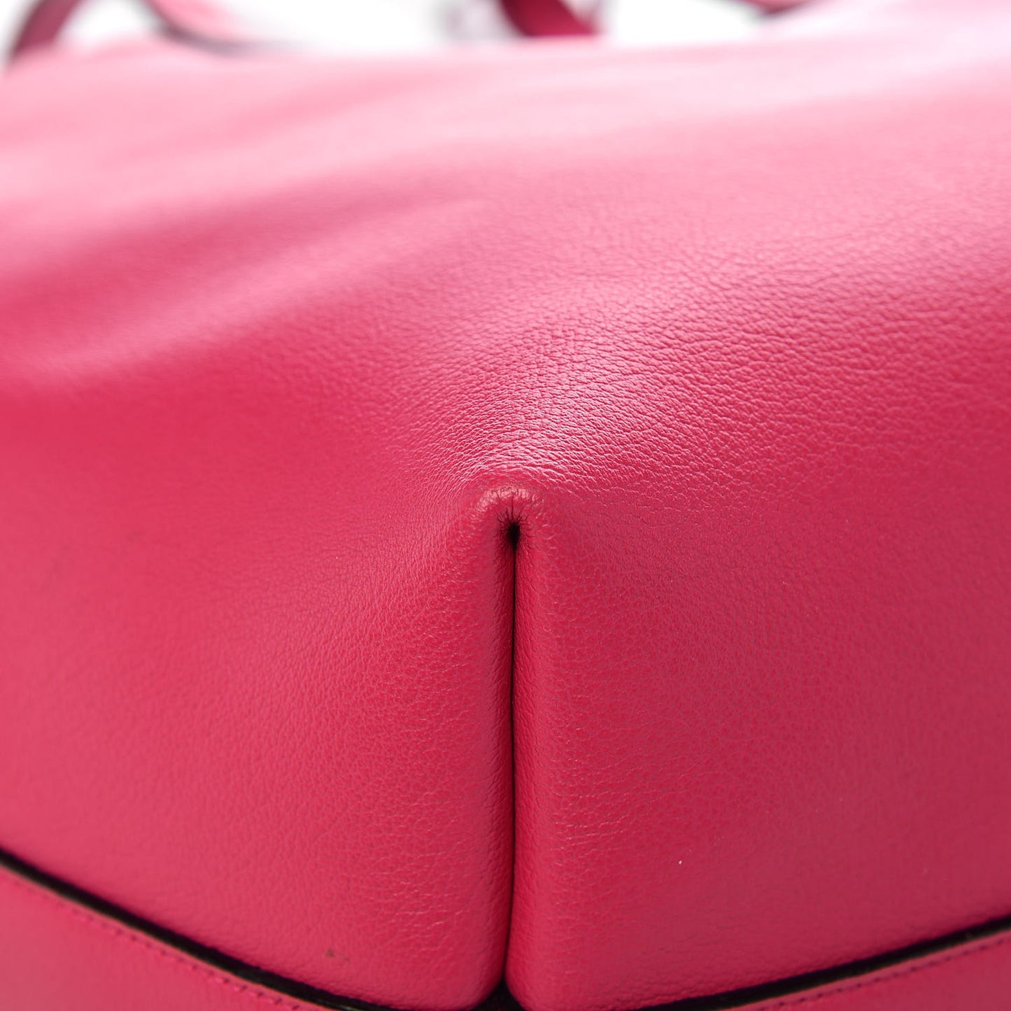Calfskin Large Shopping Tote Fuchsia