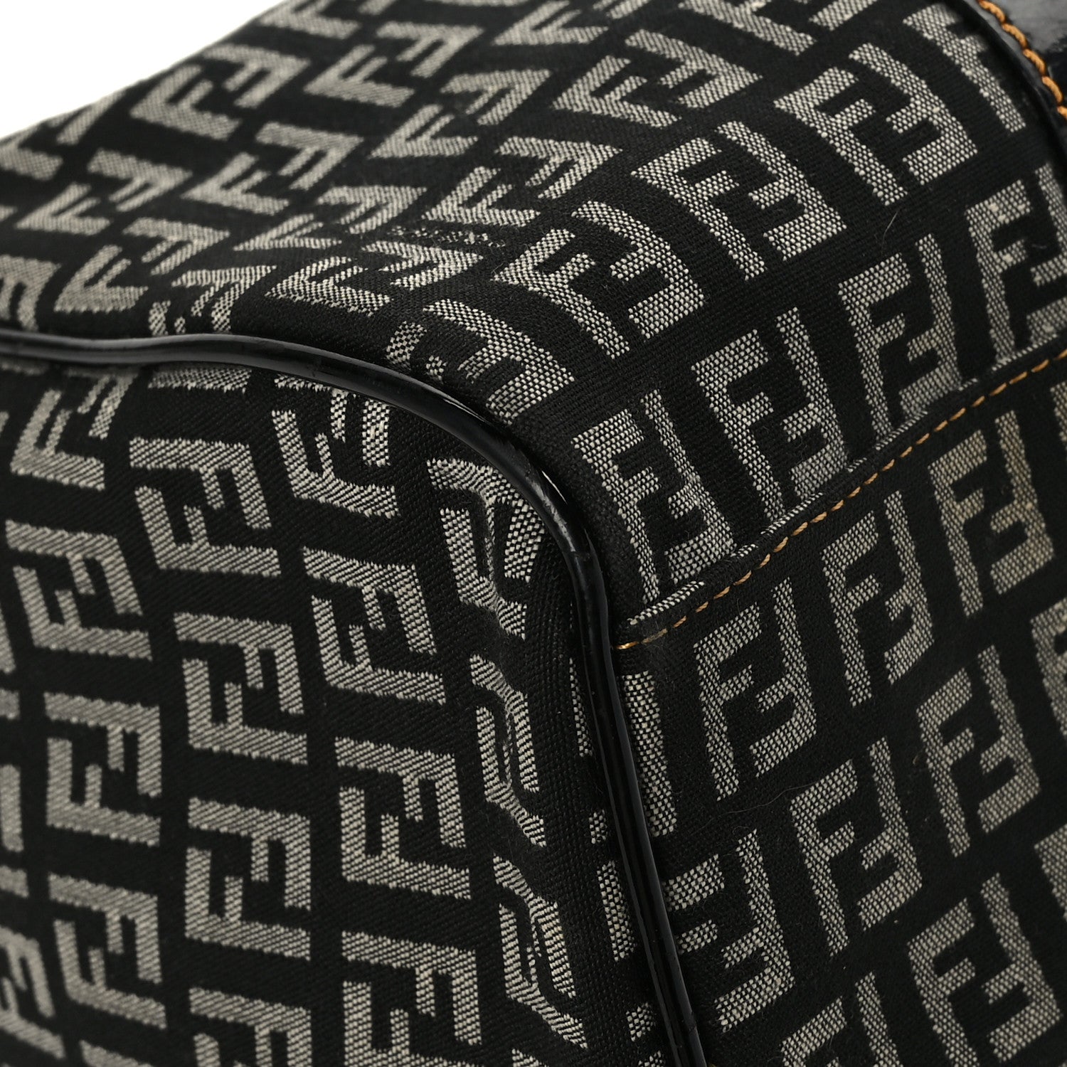 Fendi Patent Zucchino Medium Forever Boston Black 7 of 10