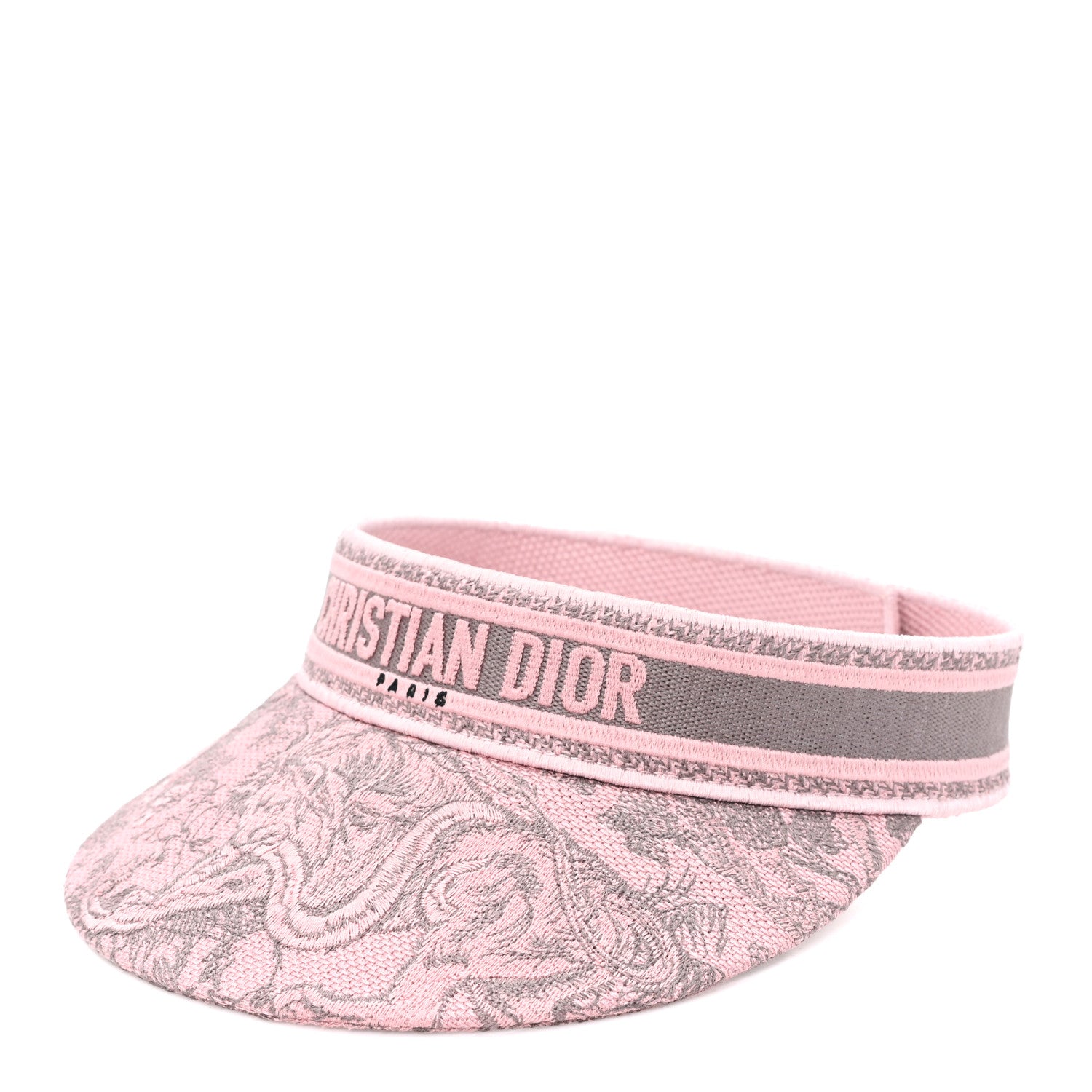 Christian Dior Toile De Jouy Reverse Visor Gray Pink 1 of 7