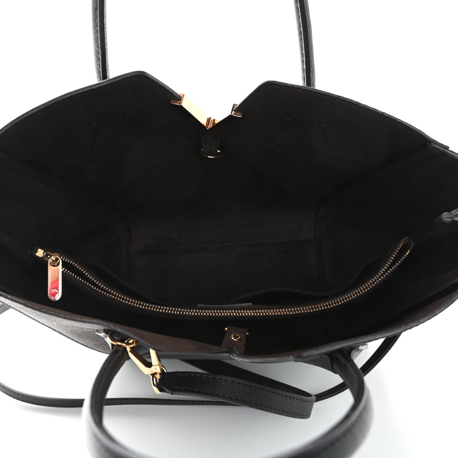 Louis Vuitton Calfskin Monogram Kimono Tote PM Black 5 of 10