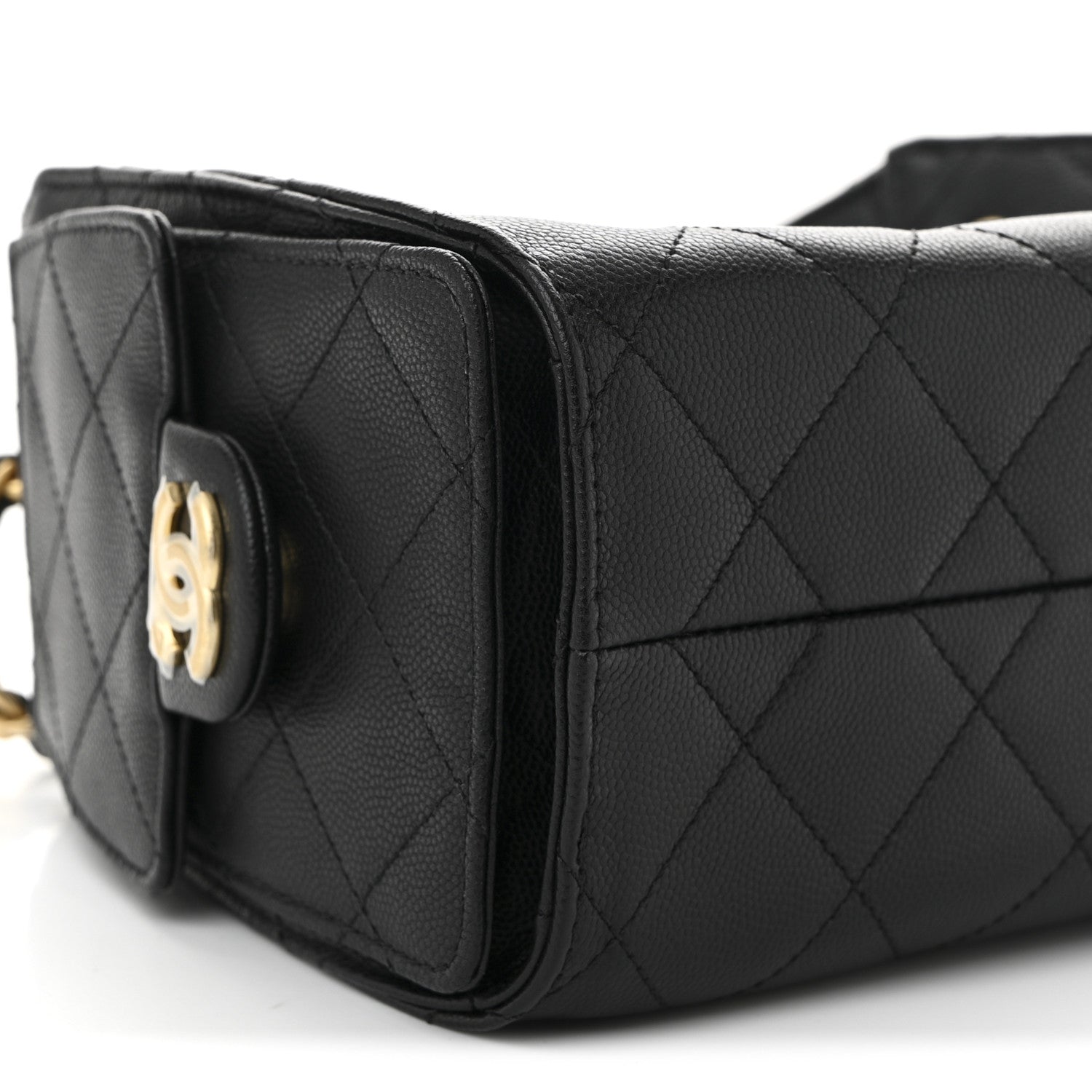 Chanel Caviar Quilted Mini Chanel 25 Handbag Black 9 of 11
