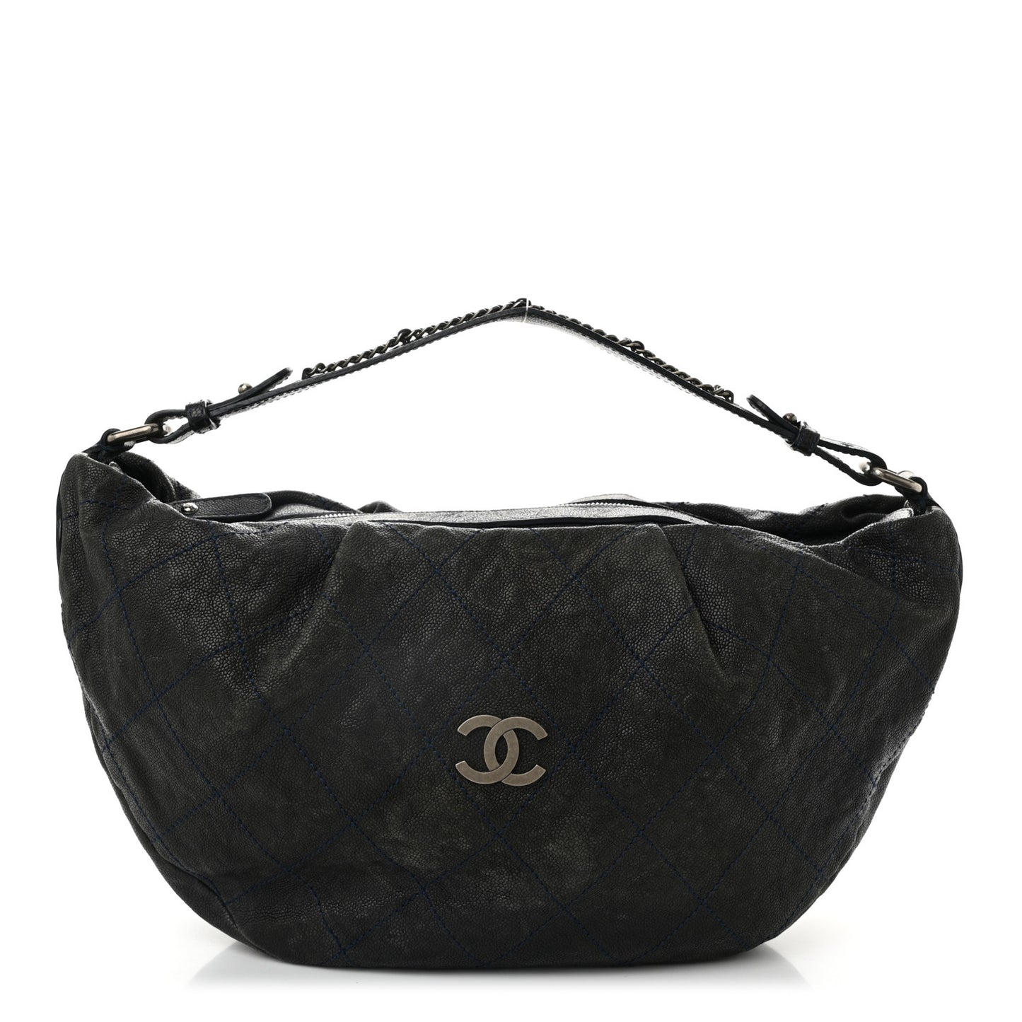 Caviar Stitched Outdoor Ligne Hobo Black