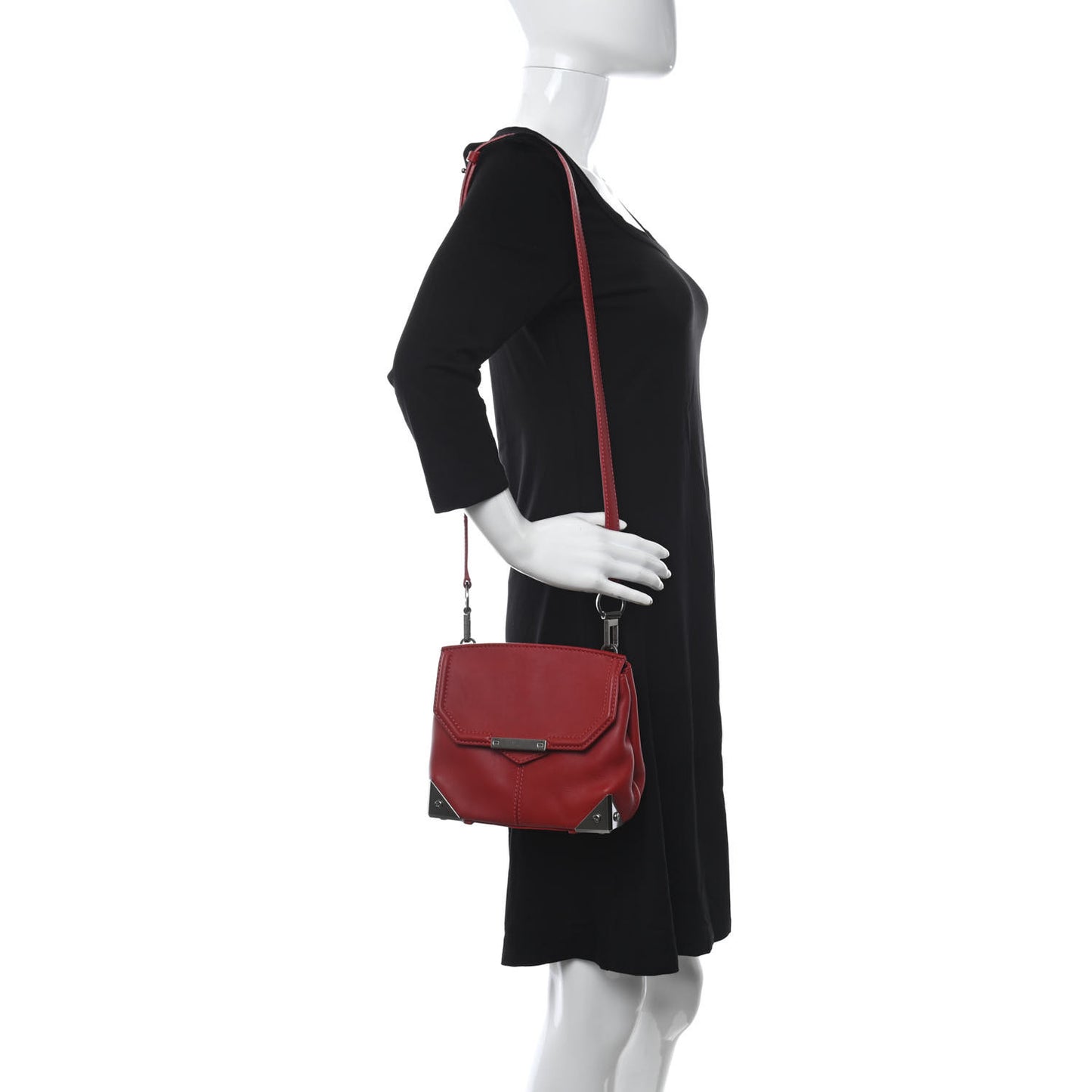 Calfskin Small Marion Tote Red