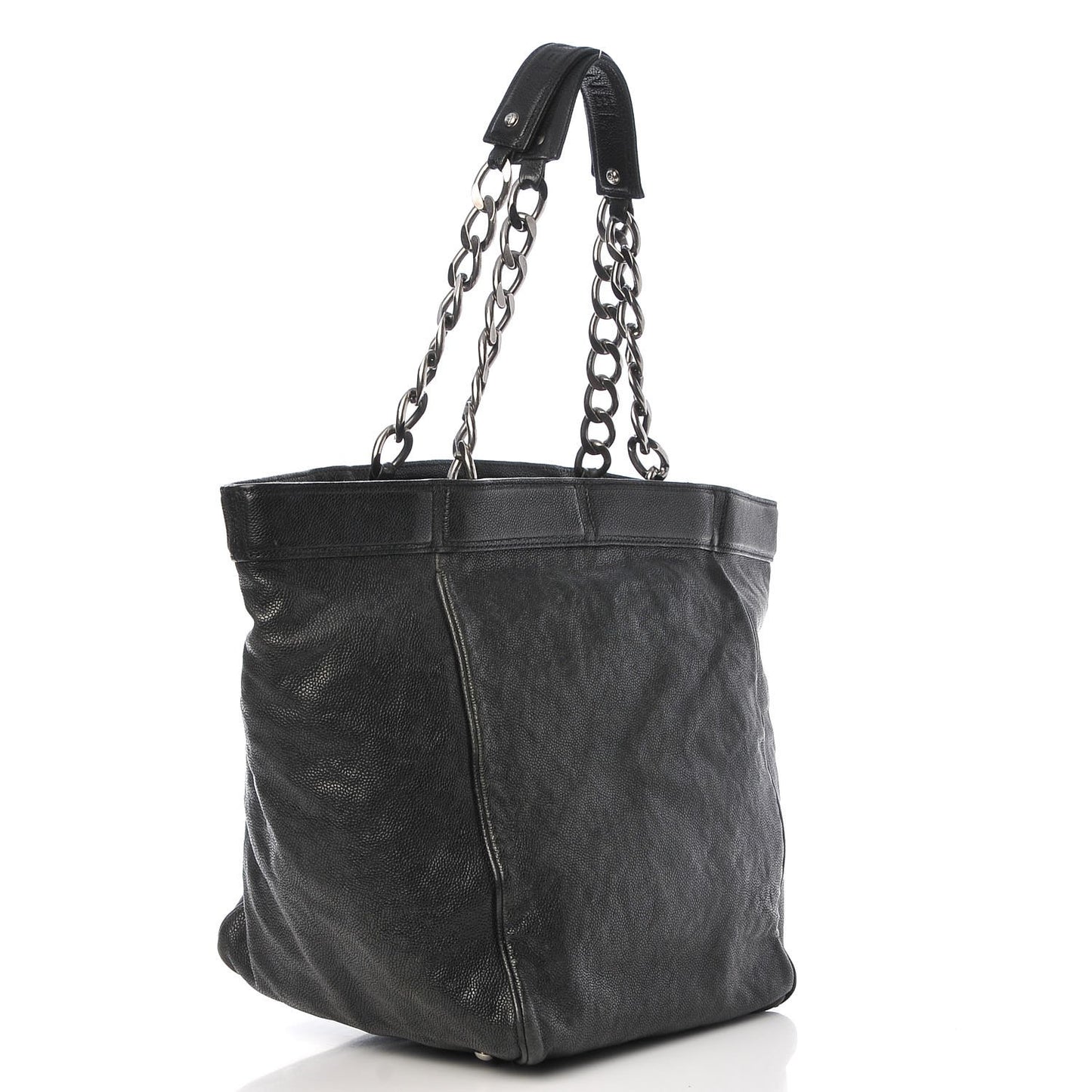 Distressed Caviar Outdoor Tote Black