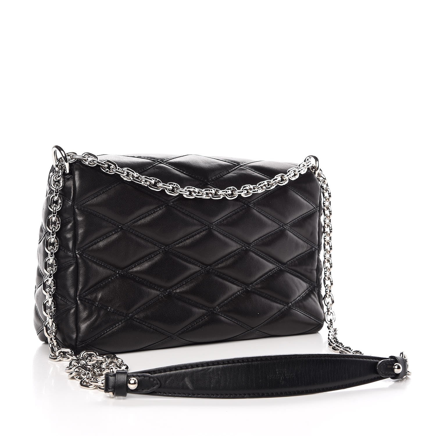 Louis Vuitton Lambskin Malletage GO-14 MM Black 5 of 9