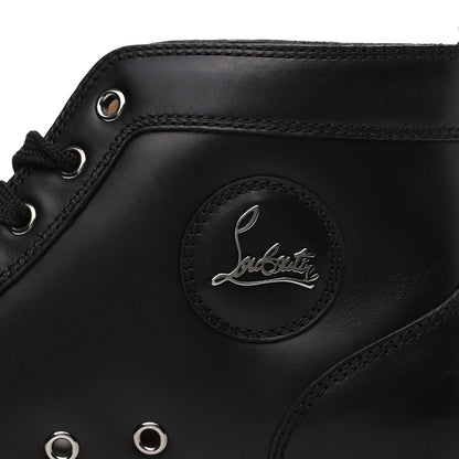 Christian Louboutin Calfskin Mens Louis High Top Sneakers 42 Black 9 of 9