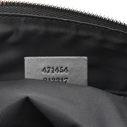 Gucci GG Supreme Monogram Web Messenger Bag Black 7 of 12