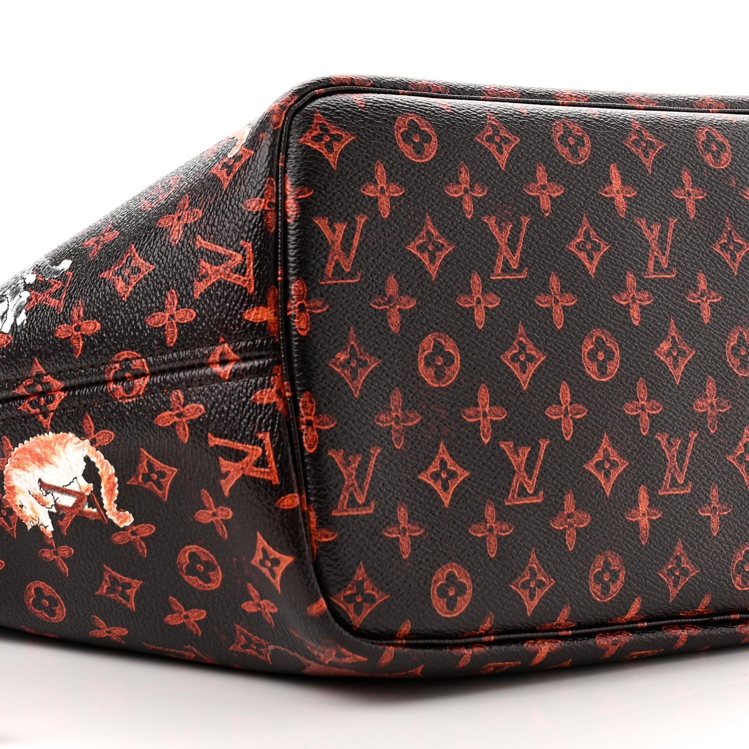 Louis Vuitton Catogram Neverfull MM Marron 10 of 11